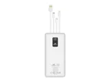Внешний аккумулятор с дисплеем и встроенными кабелями VA2220, 20000 mAh — фото 6