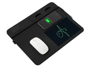 Многофункциональный коврик для мыши «Multi Pad» с беспроводной зарядкой и LCD экраном, 10 Вт — фото 4