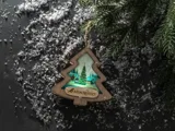Новогодняя подвеска с подсветкой «Ёлочка» — фото 7