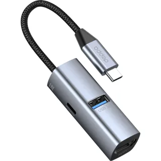 USB-хаб 3 в 1 USB-C - USB-A3.0 + USB-C PD100Вт + HDMI — фото 2