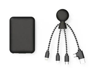 Внешний аккумулятор «BioPack» c кабелем «Mr. Bio», 5000 mAh — фото 2