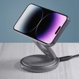 Беспроводная зарядная станция 3 в 1 MagSafe Rotation QI складная — фото 8