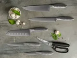 Набор из 5 кухонных ножей, ножниц и блока для ножей «VERA» — фото 5