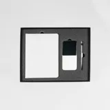 Набор подарочный POINT: ежедневник, ручка и power bank в коробке с ложементом — фото 2