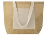 Сумка Jute джутовая с широким дном и карманом — фото 5