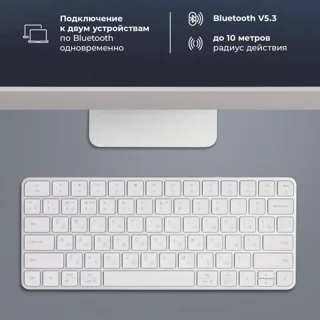 Беспроводная клавиатура Air Keyboard для MAC, Windows, 500 мАч, алюминий — фото 3