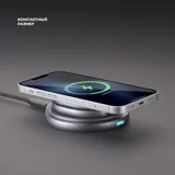 Беспроводная зарядная станция 3 в 1 MagSafe Rotation QI складная — фото 5