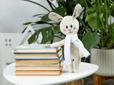 Мягкая игрушка Beastie Toys, заяц с шарфом — фото 5