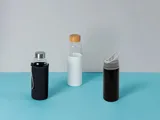 Стеклянная бутылка для воды в силиконовом чехле «Refine» — фото 16