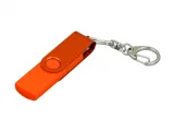 Флешка с поворотным механизмом, c дополнительным разъемом Micro USB — фото 8
