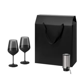 Подарочный набор Блэк Эдишн (Black Edition), Данте (Dante) (2 бокала + аэратор — фото 4
