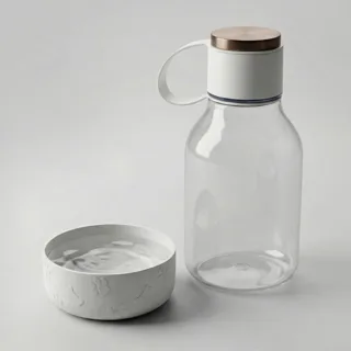 Бутылка для воды 2-в-1 «Dog Bowl Bottle» со съемной миской для питомцев, 1500 мл — фото 2