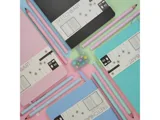 Скетчбук "Sketch & Art" в мягком переплете 140х210 мм, 100 л. бежевой бумаги 100 гр. — фото 27