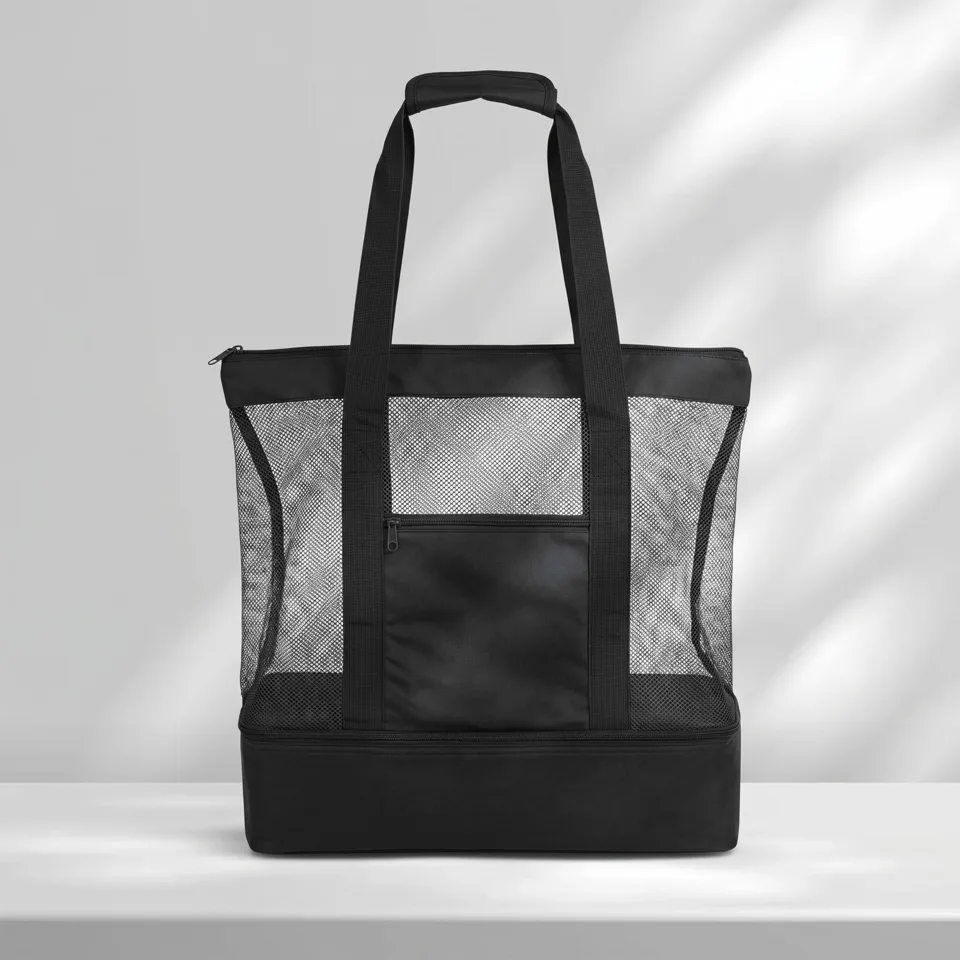 Сумка для шопинга и пляжа «Coolmesh» с изотермическим отделением внизу