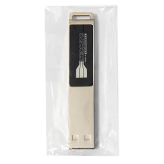 USB flash-карта LED с белой подсветкой (32Гб), серебристая, 6,6х1,2х0,45 см, металл — фото 1