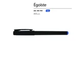 Ручка пластиковая гелевая «Egoiste Black» — фото 3