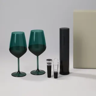 Подарочный набор 2 бокала для вина Эмеральд (Emerald) + набор для вина Сакраменто (Sacramento) в — фото 2