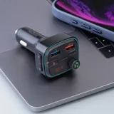 FM-трансмиттер Wave Pro, QC/PD, LED, 48Вт, ENC, Bass boost — фото 7