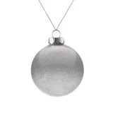 Елочный шар Finery Shine, 8 см, глянцевый с глиттером — фото 1