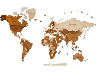 Интерьерная карта мира «World» — фото 1