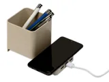Настольный органайзер Cubic с функциями USB-хаба и беспроводной зарядки — фото 2