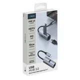 USB-хаб 3 в 1 USB-C - USB-A3.0 + USB-C PD100Вт + HDMI — фото 6