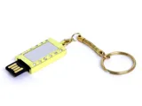 USB 2.0- флешка на 8 Гб «Кулон» с кристаллами и мини чипом — фото 1