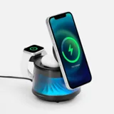Bluetooth-колонка с подсветкой и беспроводной зарядкой Quantum — фото 1