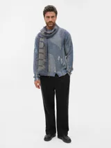 Шарф Denim полушерсть, XL — фото 5
