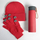 Набор подарочный GET WARM-2: перчатки, шапка, термос — фото 10