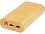 Портативное зарядное устройство «Tulda» из бамбука, 20000 mAh — фото 1