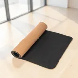 Пробковый коврик для йоги и фитнеса «Namaste» — фото 1