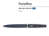 Ручка металлическая шариковая "Portofino", софт-тач, 1.0 мм — фото 7