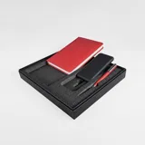 Набор подарочный BLISS: ежедневник, ручка и power bank в коробке с ложементом — фото 7