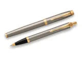 Набор Parker «IM Core Brushed Metal GT»: ручка шариковая, ручка роллер — фото 2