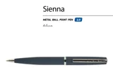 Ручка металлическая шариковая «Sienna», софт-тач — фото 3