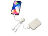 Внешний аккумулятор «BioPack» c кабелем «Mr. Bio», 5000 mAh — фото 4