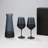 Подарочный набор декантер + 2 бокала для вина Блэк Эдишн (Black Edition) в — фото 1