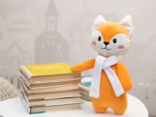 Мягкая игрушка Beastie Toys, лисенок с шарфом — фото 4
