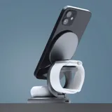 Беспроводная зарядная станция 3 в 1 MagSafe Rotation QI складная — фото 4