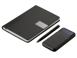 Подарочный набор «Tesla» с блокнотом А5, ручкой и пауэрбенком на 10 000 mAh — фото 2