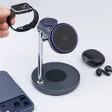 Беспроводная зарядная станция 3 в 1 QI2.2 Max Power — фото 3