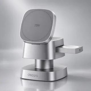 Беспроводное ЗУ 3 в 1, Qi2.2 25W Glow Ligh — фото 1