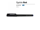 Ручка пластиковая гелевая «Egoiste Black» с лого бренда — фото 2