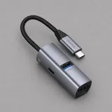 USB-хаб 3 в 1 USB-C - USB-A3.0 + USB-C PD100Вт + HDMI — фото 1