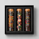 Подарочный набор чая «Floros» c УФ DTF печатью — фото 1
