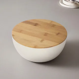 Салатник из натуральных волокон с бамбуковой крышкой «Bowl» — фото 2