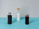Стеклянная бутылка для воды в силиконовом чехле «Refine» — фото 5