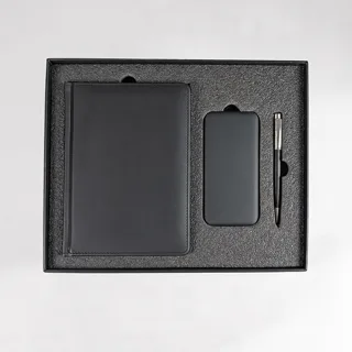 Набор подарочный BLISS: ежедневник, ручка и power bank в коробке с ложементом — фото 3