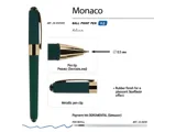 Ручка пластиковая шариковая «Monaco», 0,5мм, синие чернила — фото 8